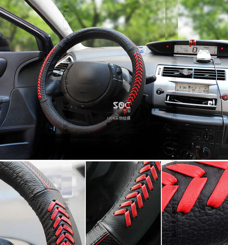 Cool Leather Steering Wheel Cover