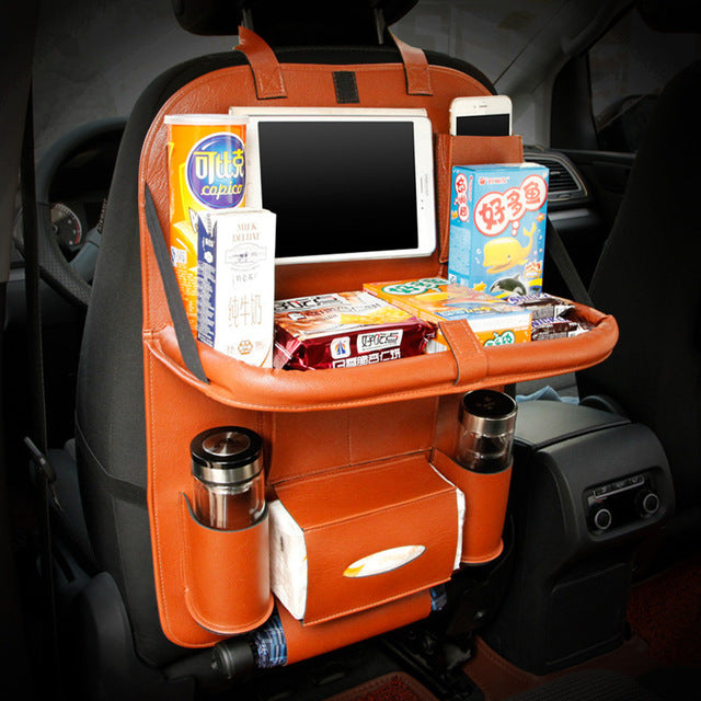 Car Leather Multi-Functional Organizer